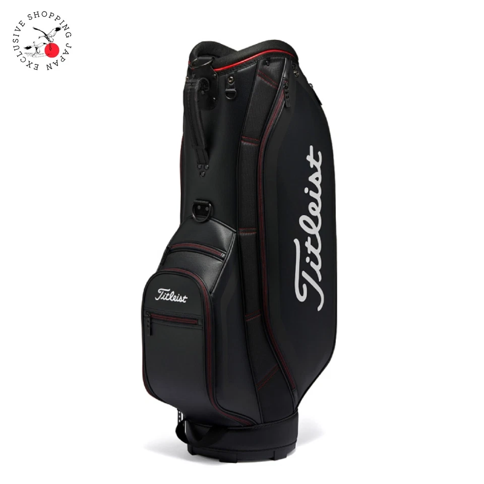 Titleist Aspire Cart Bag Golf Sports 5-way 9 × 47" Lightweight 2025 Black / Red - Image 1 of 4