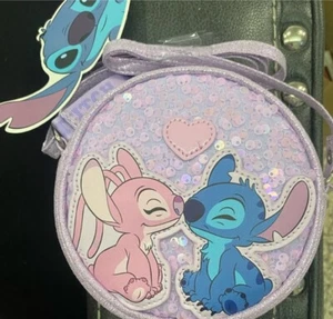 Disney Lilo and Stitch Round Small Sequins Crossbody Bag Primark Exclusive NWT - Picture 1 of 2