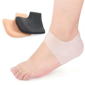 Calze Tacco Silicone Pelle Idratante Cura Piedi Anti Cracking Manicotto Protettivo - Foto 1 di 12