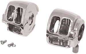 V-Factor 13336 Chrome Handlebar Control Switch Housing Kit for Harley 96-06 - Picture 1 of 1