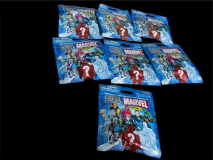 7 Mega Bloks Marvel Series 3 Blind Bags New - Picture 1 of 2