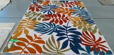 CREME  RED 8'-0" x 10'-0" Damaged Binding Rug Reduced Price 1172775473 CBN814A-8 - Image 1 of 4