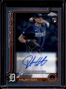 2025 Topps Chrome Brant Hurter Rookie Auto RC Rookie #RA-BHU Tigers - Picture 1 of 2