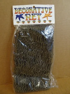 Red de pesca decorativa decoración náutica 10 pies cuadrados casa de playa Luau fiesta sellada - Imagen 1 de 4