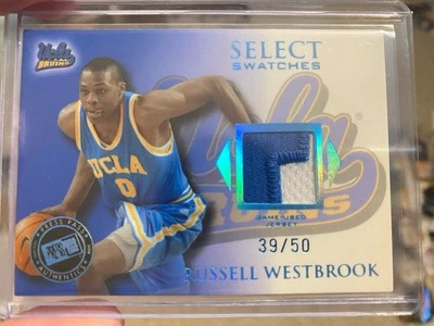 2008-09 Press Pass Russell Westbrook Select Swatches 39/50 UCLA Bruins Patch - Imagem 1 de 2