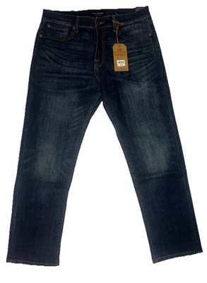 Lucky Brand 221 Men’s Original Straight Flex Fit Dark Blue Jeans 34 x 30 - Image 1 of 4