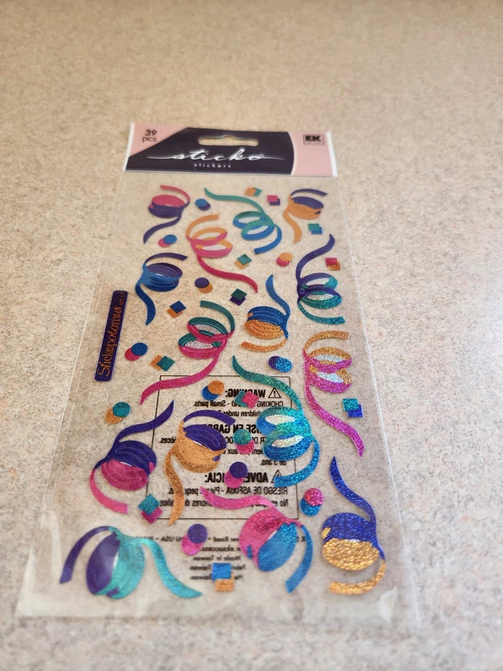 Sticko~Confetti~Shimmery Stickers - Image 1 of 1