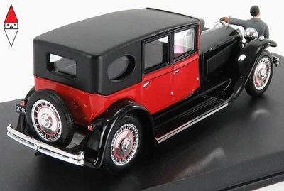 1/43 RIO BUGATTI TYPE 41 ROYALE WITH MR BUGATTI FIGURE 1927 BLACK RED - Immagine 1 di 2