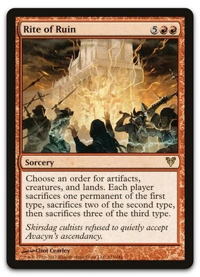 Rite of Ruin #153 (LP) Avacyn Restored AVR Magic MTG - Image 1 of 2