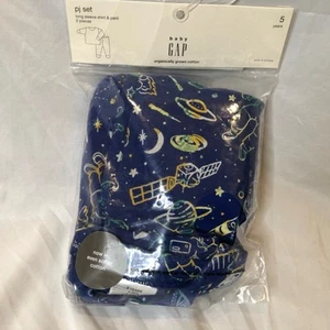 Baby Gap Long Sleeve Shirt & Pant 2 Piece PJ Set - 5 Years - Picture 1 of 5