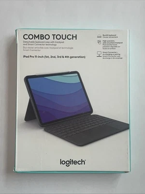 NEW Logitech Combo Touch Keyboard Case for 11 inch iPad Pro 1st 2nd 3rd 4th Gen! - Image 1 of 3