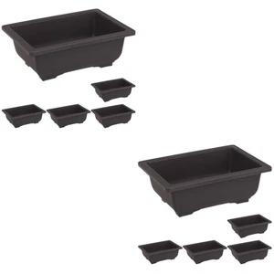 2 Pieces Rectangular Vase Rectangle Succulent Planter Garden Pots - Picture 1 of 12