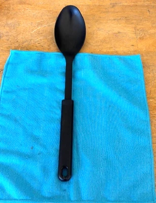 Calphalon 14" Black Nylon Plastic Cooking Serving Spoon USA VGUC - Image 1 of 4