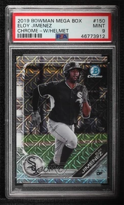 2019 Bowman Mega Box Mojo Refractor Eloy Jimenez (Running) PSA 9 MINT Rookie RC - Image 1 of 2