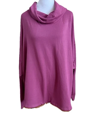 NWT TORRID SLEEP Cowl Neck Fleece Lined Mauve Loungewear Sleep Top Plus Size 3x - Image 1 of 4