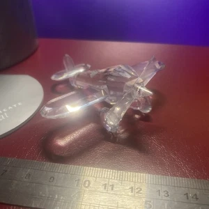 Swarovski Crystal Airplane Model 1521114 RMF48-GB Mint With Box And Certificate - Picture 1 of 7