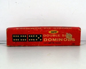 DOUBLE SIX DOMINOS IN ORGINAL BOX (DSD-1) - Picture 1 of 4