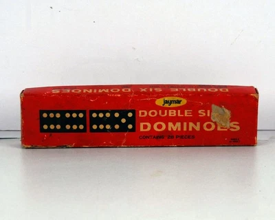 DOUBLE SIX DOMINOS IN ORGINAL BOX (DSD-1) - Image 1 of 4