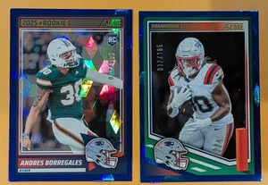 2025 SCORE Scoreboard Blue Cubic /185 New England Patriots Stevenson Borregales - Picture 1 of 1