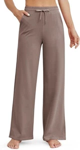 G4Free Wide Leg Yoga Pants for Women Loose Casual Sweatpants Small, Taupe - Picture 1 of 6