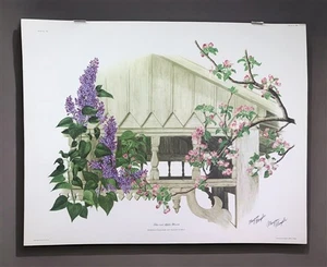 Maryrose Wampler, Lilac Apple Blossom, Signed Print, 28x22, Wall Art, Plate 6 - Picture 1 of 9
