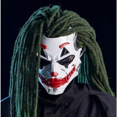 UNBRABD Joker Mask Cyberpunk Dirty Braid Anime COS Animation Personality Performance