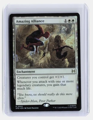 Amazing Alliance MTG Marvel's Spider-Man: Eternal-Legal #2 Rare,Foil Enchantment - Image 1 of 2