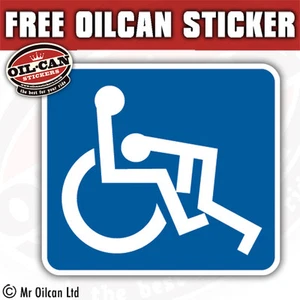 Funny Disabled Sticker - blow job 85mm x 95mm - Picture 1 of 1