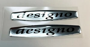 2 piezas pegatinas Designo (100x19mm) calcomanías de cúpula 3D, pegatinas de cúpula para automóvil - Imagen 1 de 3