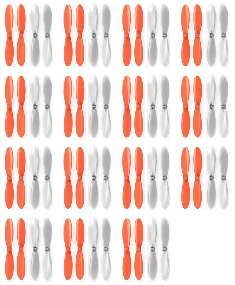 Hubsan X4 H107D Orange Clear Propeller Blades Props Propellers 15 Pack - Image 1 of 2