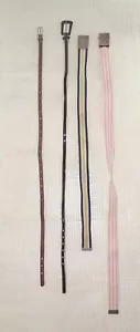 Lotto 4 Cinture Donna Cotone Pelle Belt - Bild 1 von 4