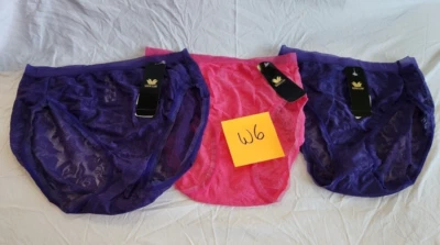Lot of 3 NWT S Wacoal Awareness Panties Lace Hi cut 871101 Pink Purple Bin W6 - Image 1 of 4