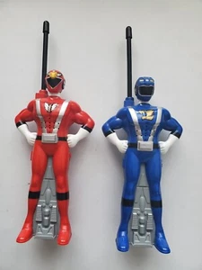 Power Rangers RPM Handheld Walkie Talkies 2007 Blue Red Work Well - Picture 1 of 10
