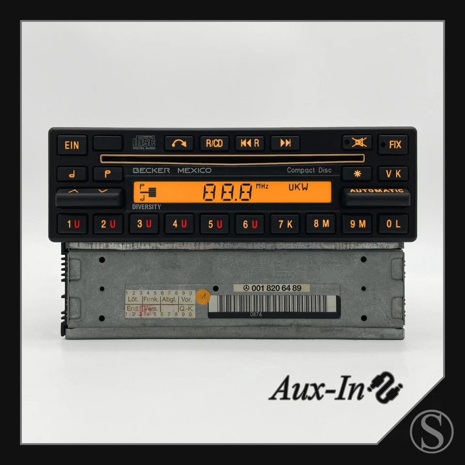Becker Mexico Diversity Compact Disc BE0876 Radio Aux-In W124 W126 W140 R129 876 - Bild 1 von 1