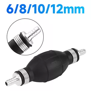 Black 3/8'' Hand Primer Bulb Outboard Car Marine Boat Gas Fuel Line Pump! - Picture 1 of 34