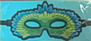 Verträumte Dress-Ups ausgefallene Stoffmaske - grüner Papagei - Bild 1 von 1