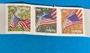 USA First-Class Forever ~ A Flag for All Seasons 2013 ~ Stamps 3 pcs. - Picture 1 of 4