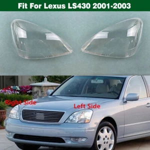 2PCS Headlight Lens Cover Shell Lampshade + Seal Glue For Lexus LS430 2001-2003 - Picture 1 of 12