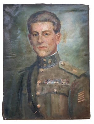 Aceite Impresionismo Americano - Retrato General Militar en Uniforme Foto 1 de 4