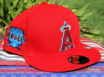 2023 MLB Father's Day Los Angeles Angels Fitted Hat New Era 59FIFTY On Field - Image 1 of 4