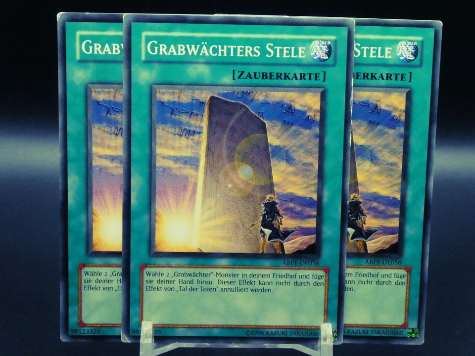 Yugioh Playset 3x Grabwächters Stele ABPF DE056/ Common/ Exc/ Good/ Deutsch - Bild 1 von 1