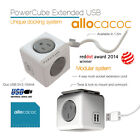 Powercube Extended Usb Powerboard 4-Outlets 2 Usb Ports Grey-White 1.5M Allocaco