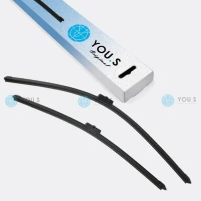 2 YOU.S Essuie-Glaces Avant 600 + 480 Mm Pour SKODA OCTAVIA II Combi (1Z5) -NEUF - Photo 1/2