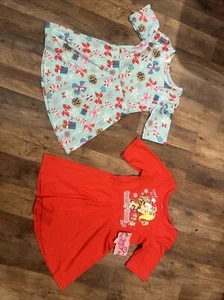 NWT Girls JOJO SIWA Sweet As A Candy Cane + Puppy 2 Dresses size 4/5 Super Soft - Picture 1 of 6