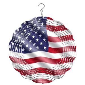 US Flag Wind Spinners | Yard Decorations |July 4th - Picture 1 of 1