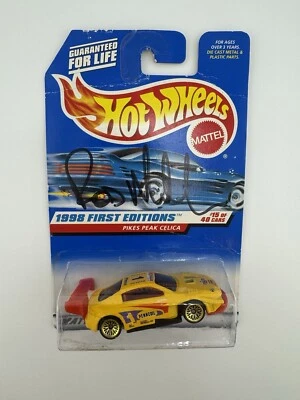 风火轮 1998 年第一版 Pikes Peak Celica #652 CB Rod Millen 签名 — 第 1/2 张图片