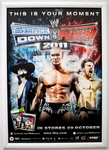 WWE Smackdown vs Raw 2011 RARE PS3 XBOX 360 42cm x 59cm Promotional Poster - Picture 1 of 1