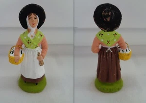SANTON CARBONEL FEMME A LA BROUSSE 7,5 CM - Imagen 1 de 1