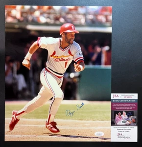 Ozzie Smith Signed 11x14 Photograph JSA w/COA MLB #1 St Louis Cardinals HOF '02! - Picture 1 of 4