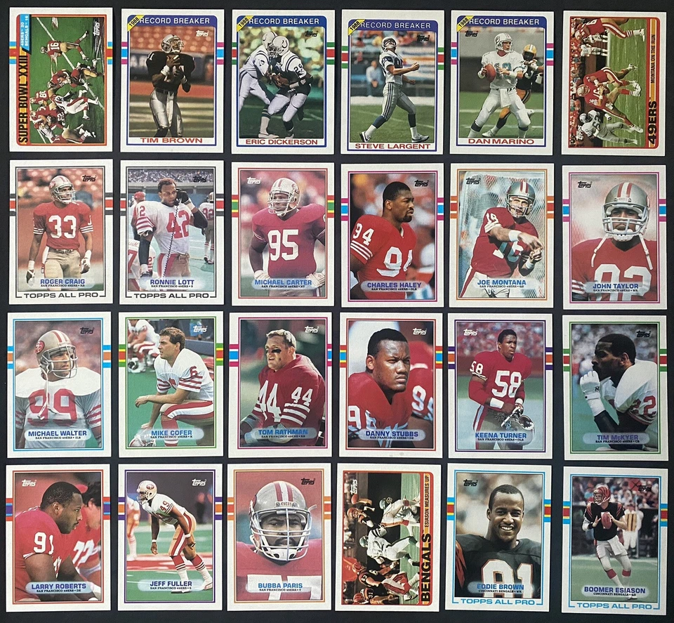 1989 Topps - Football Cards - #1-192 - Complete Your Set - You U Pick - Image 1 of 1
